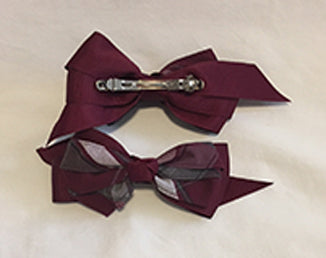 Plaid Bow - French Clip
